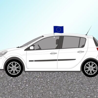 Autós Európa zászló