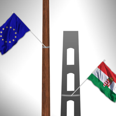 Település zászló, villanyoszlopra