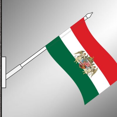 Kültéri magyar zászló sárga angyalos középcímerrel